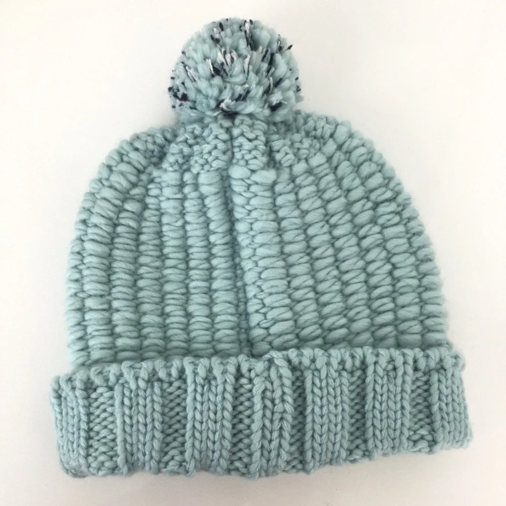The North Face Kids Beanie Hat Baby Blue Junior Kids One Size Winter Hat